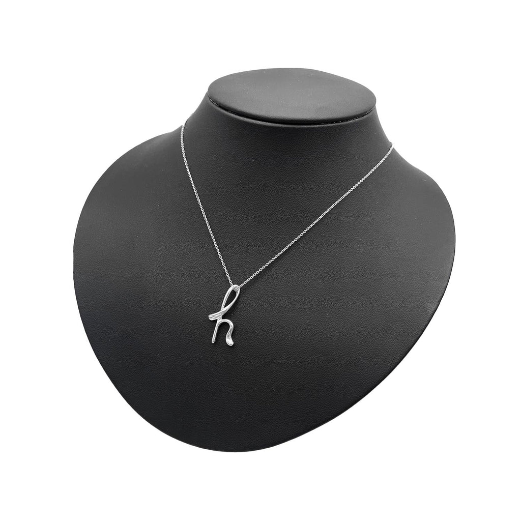 Tiffany&Co. ティファニー レターｈ ネックレス ペンダント SV925 新品仕上済