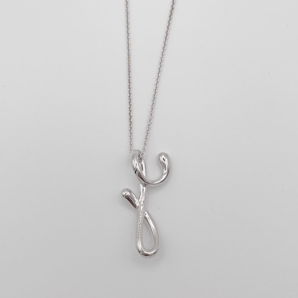 Tiffany&Co. ティファニー エルサペレッティ レターY ネックレス 925 新品仕上済