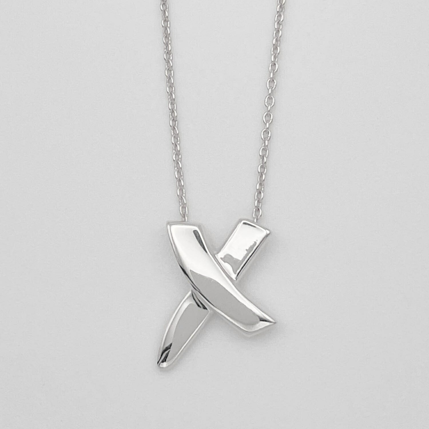 Tiffany&Co. ティファニー キス ネックレス SV925 新品仕上済