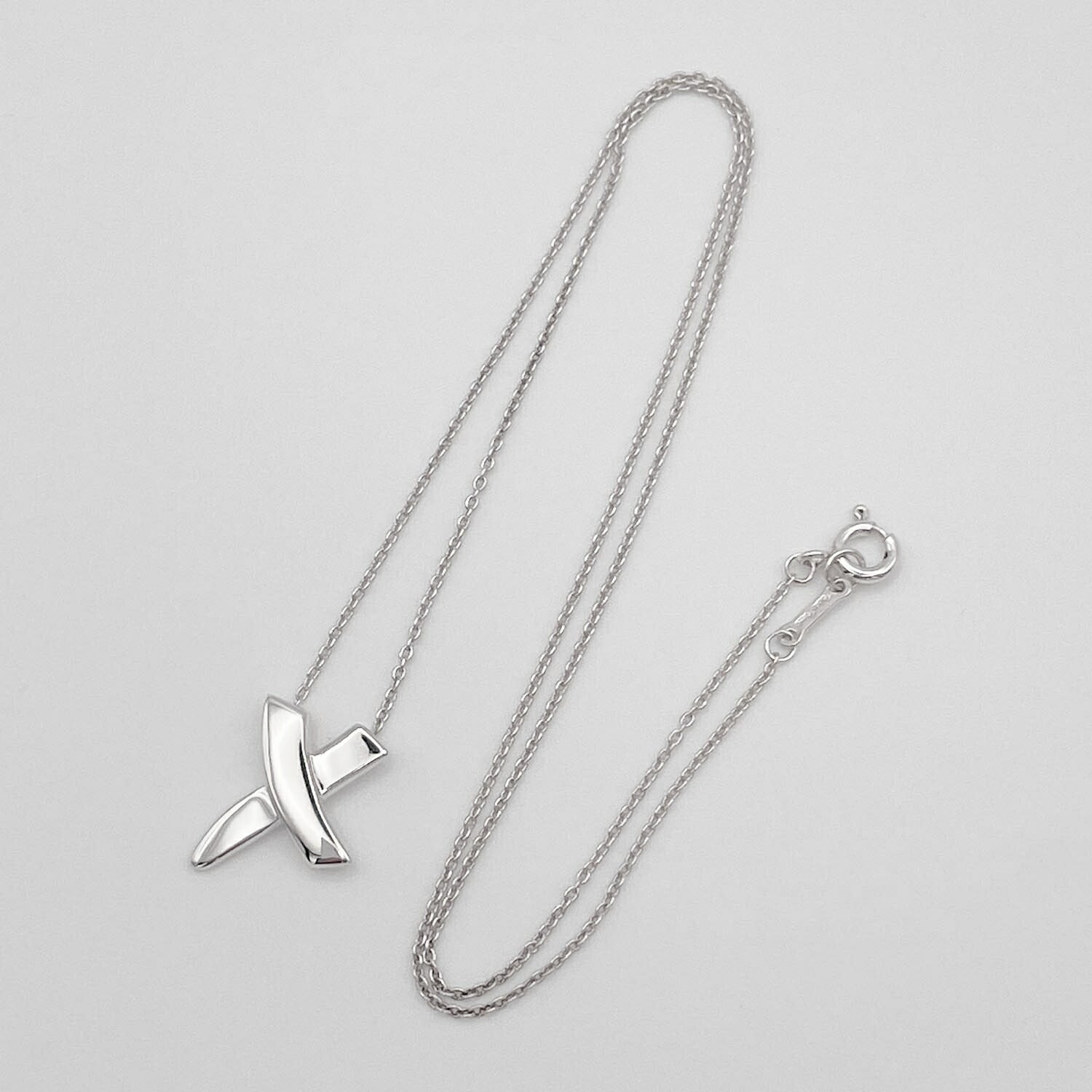 Tiffany&Co. ティファニー キス ネックレス SV925 新品仕上済