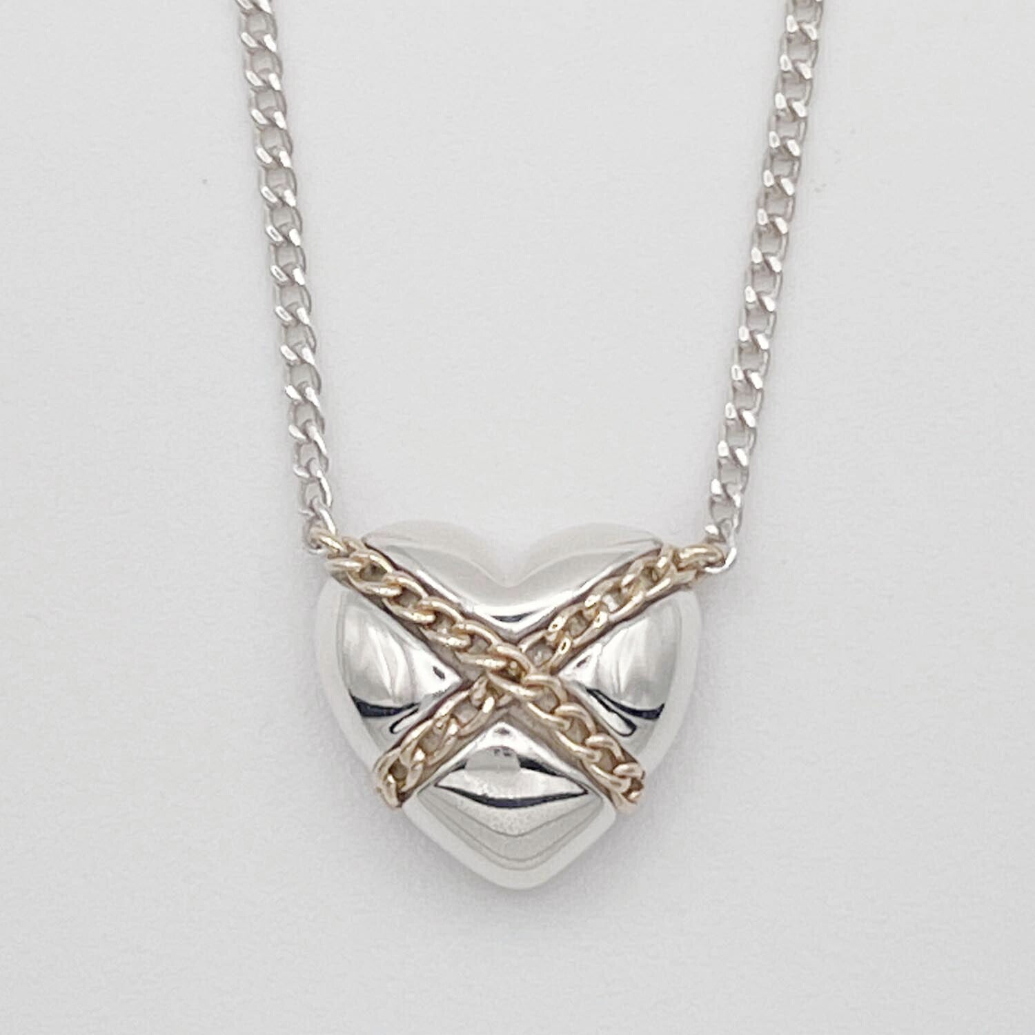 Tiffany&Co. ティファニー クロスハート ネックレス 925 750 新品仕上済