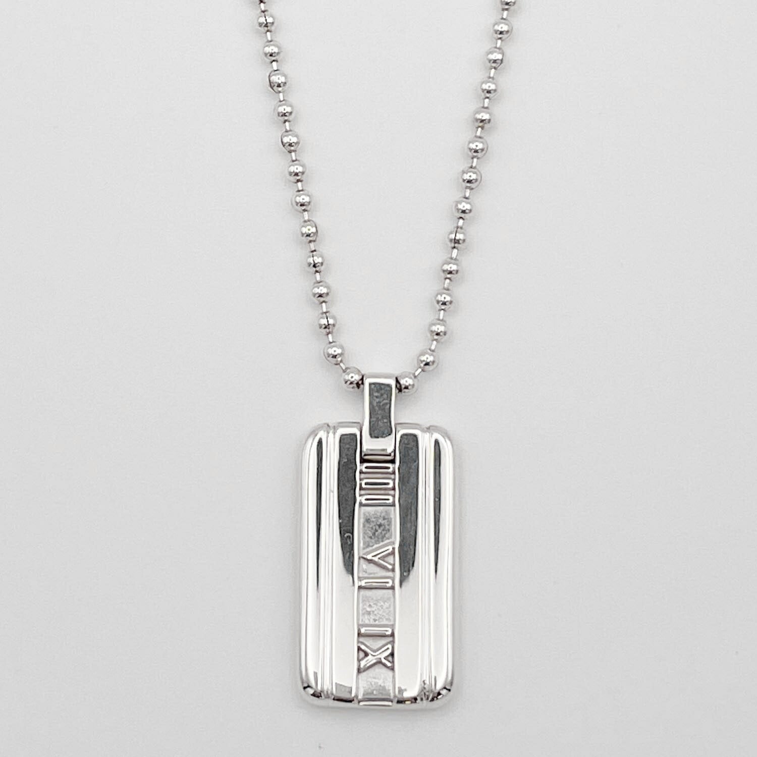 Tiffany&Co. ティファニー アトラスIDネックレス 925 20.5g 新品仕上済