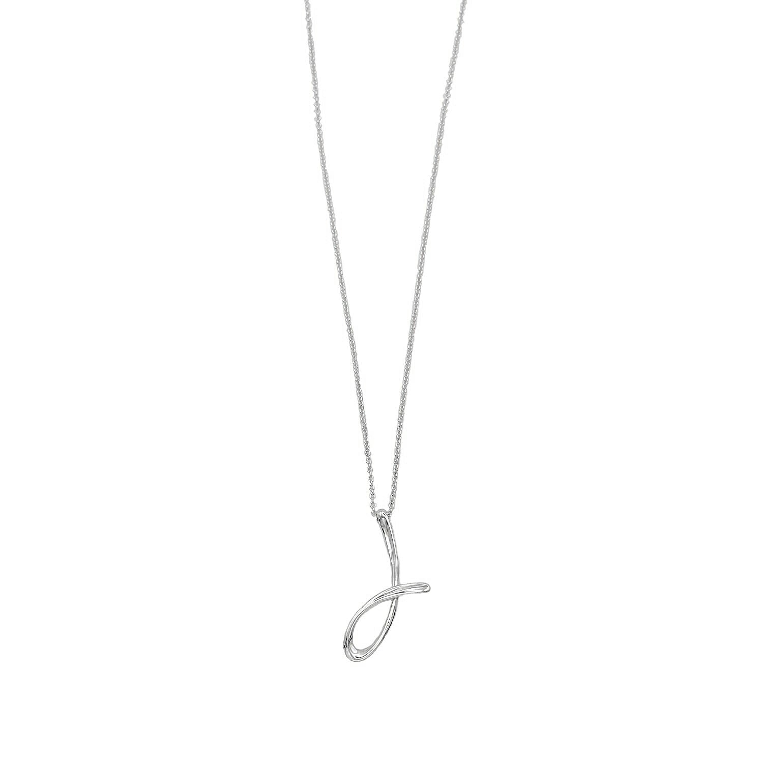 美品 Tiffany&Co. ティファニー レターJ イニシャル ネックレス 925