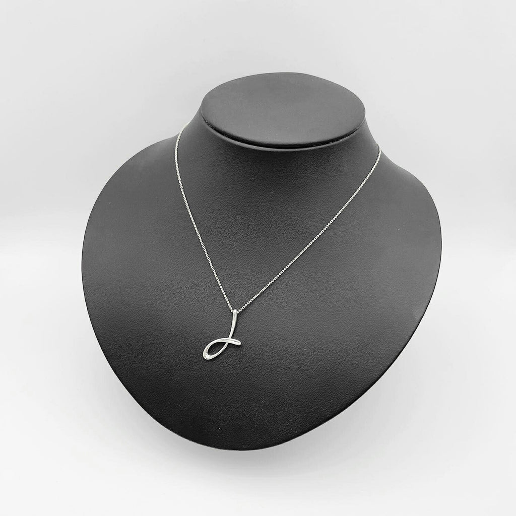 美品 Tiffany&Co. ティファニー レターJ イニシャル ネックレス 925