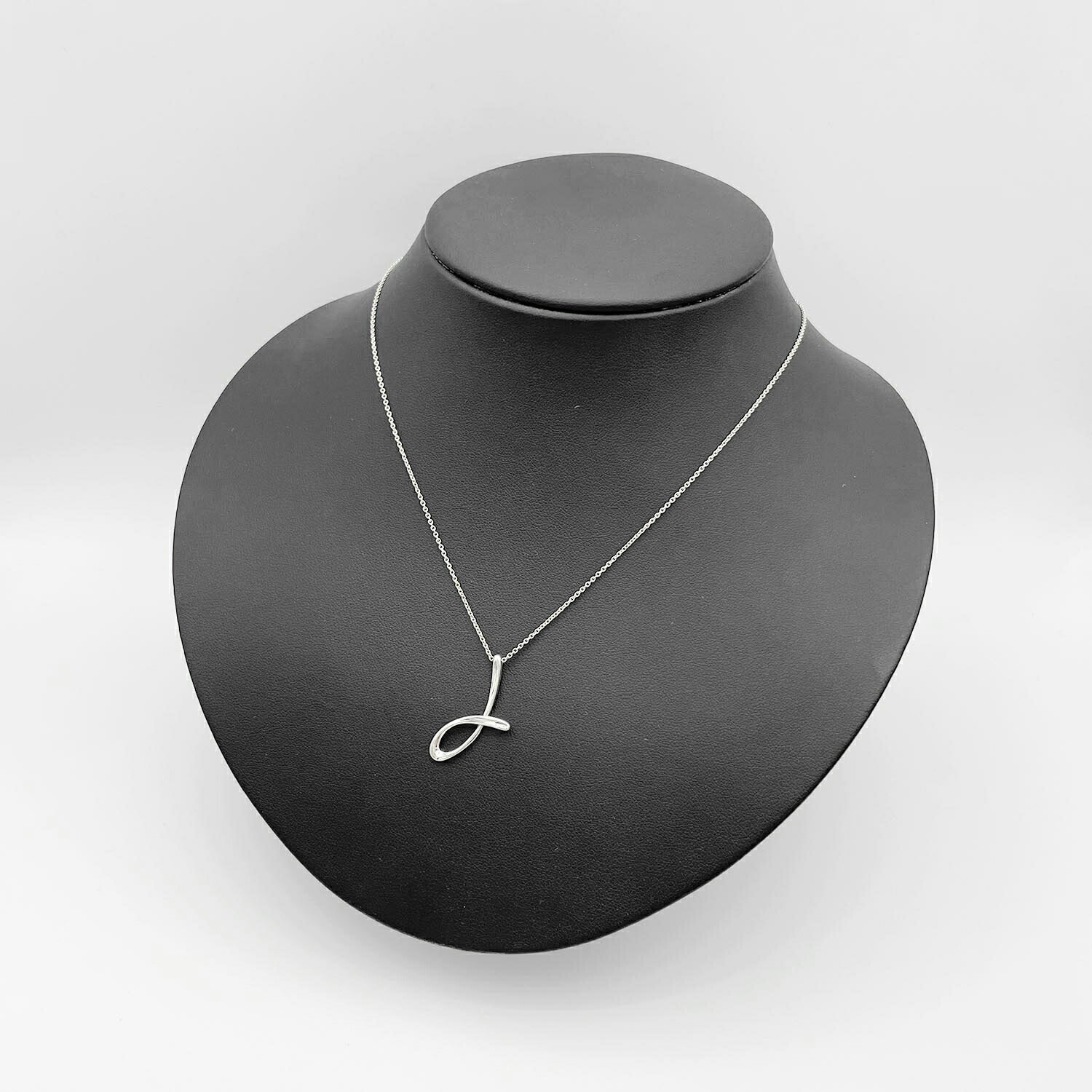 美品 Tiffany&Co. ティファニー レターJ イニシャル ネックレス 925