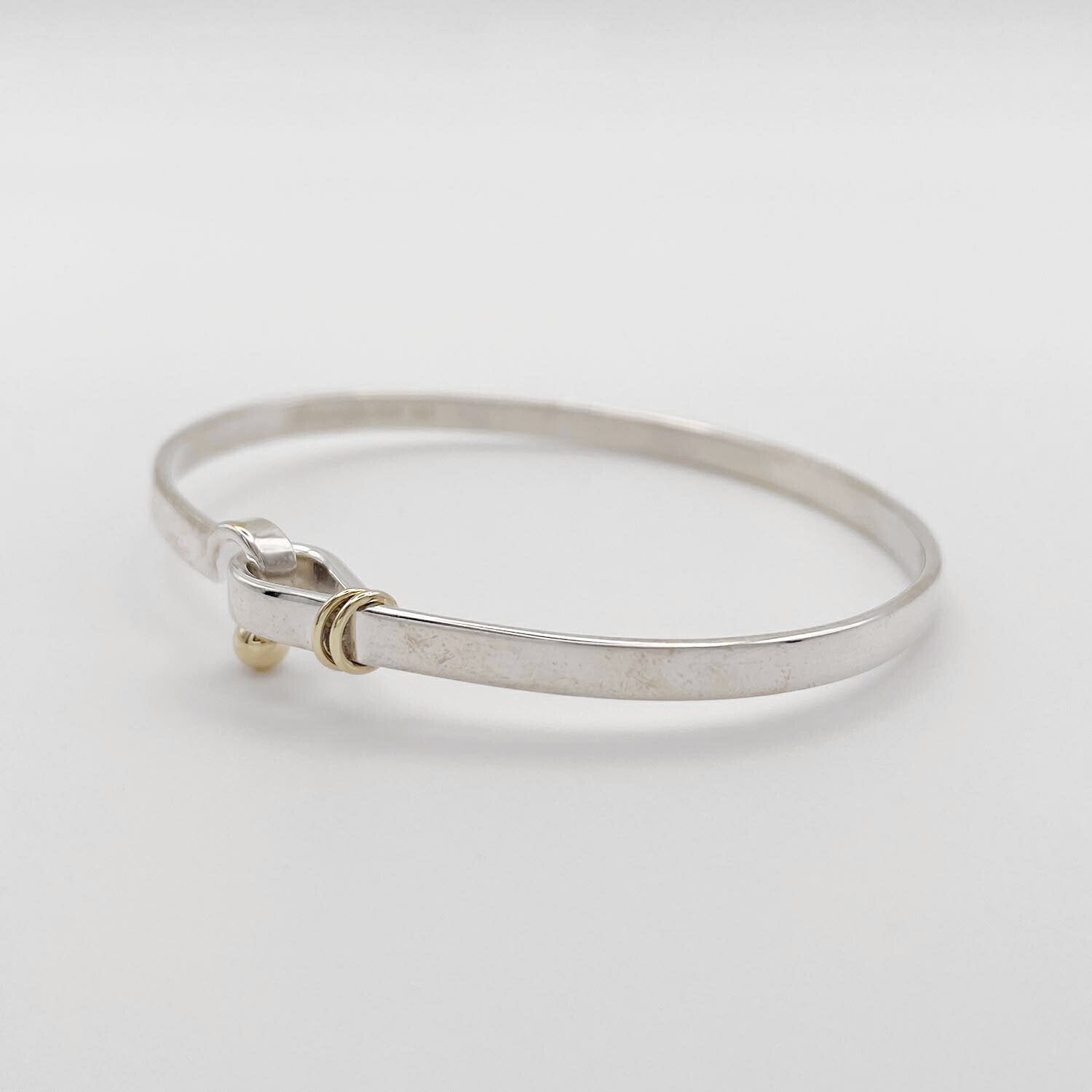 Tiffany&Co. フック&アイ ブレスレット 925 750 バングル 新品仕上済