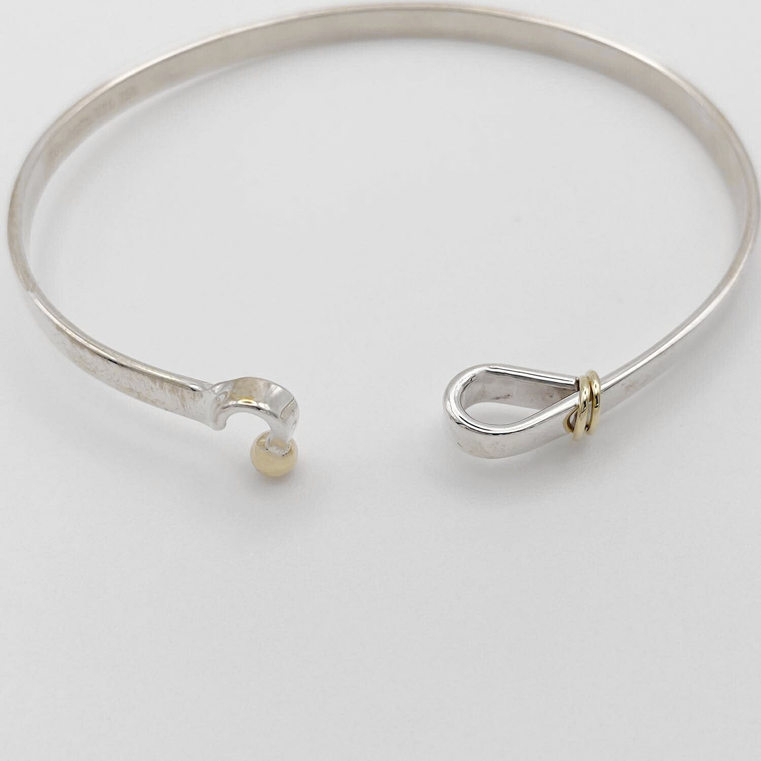 Tiffany&Co. フック&アイ ブレスレット 925 750 バングル 新品仕上済