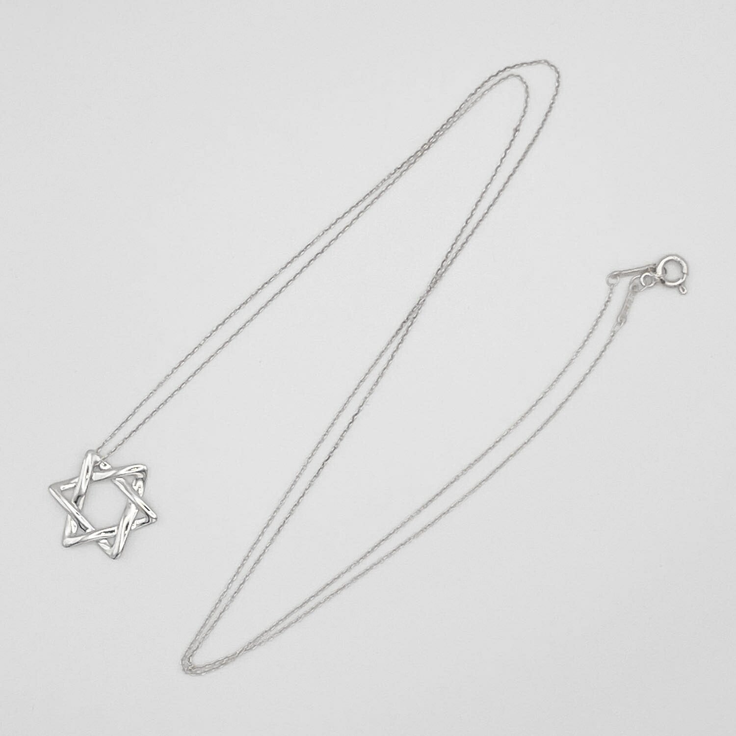 Tiffany&Co. ティファニー スターオブダビデ ネックレス 925 新品仕上済