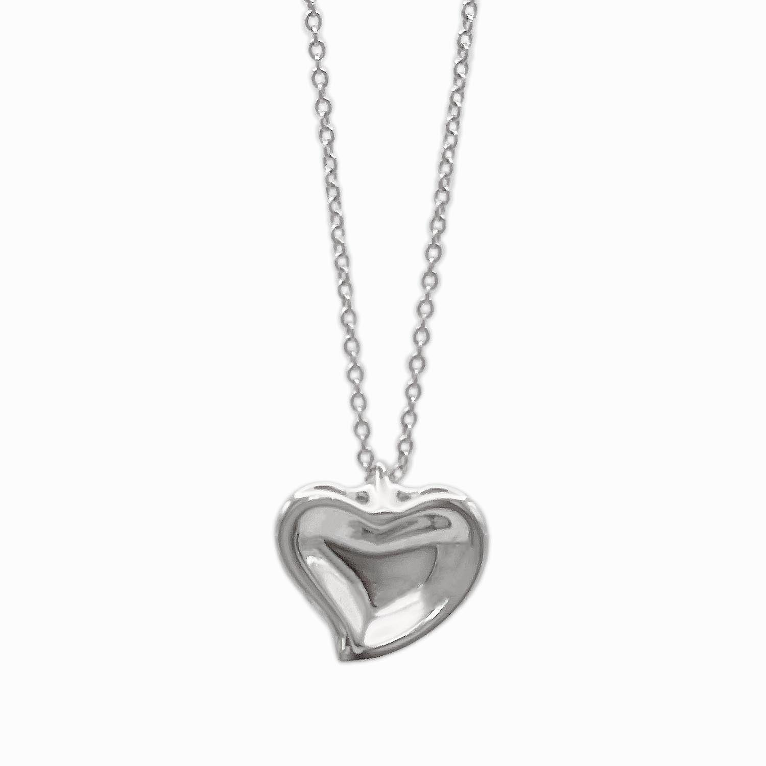 Tiffany&Co. ティファニー カーブドハート ネックレス SV925 新品仕上済