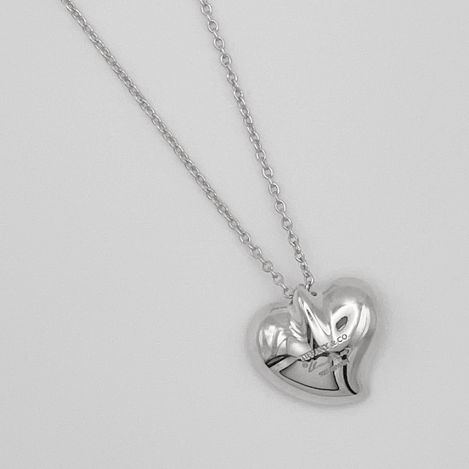 Tiffany&Co. ティファニー カーブドハート ネックレス SV925 新品仕上済