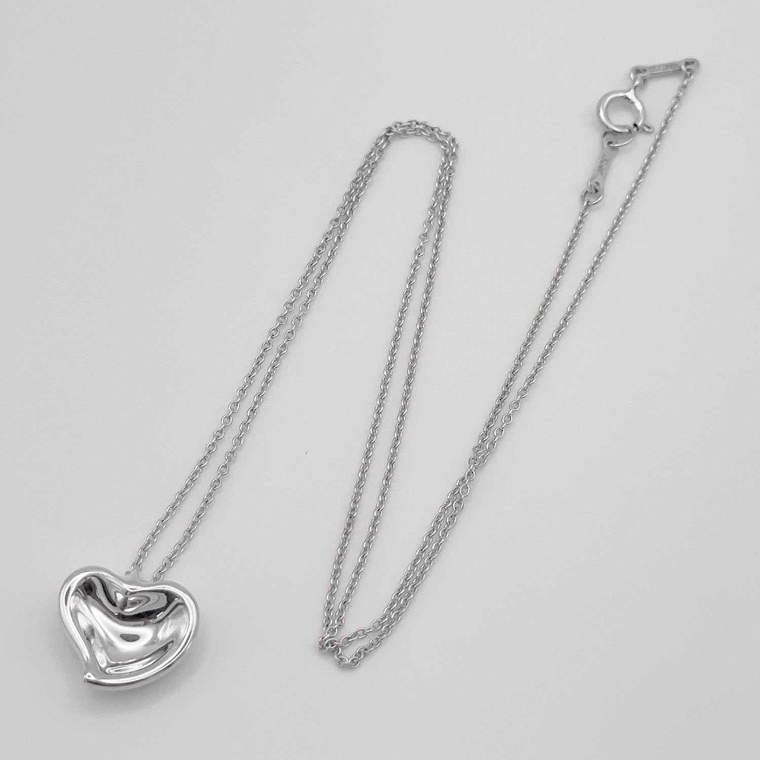 Tiffany&Co. ティファニー カーブドハート ネックレス SV925 新品仕上済