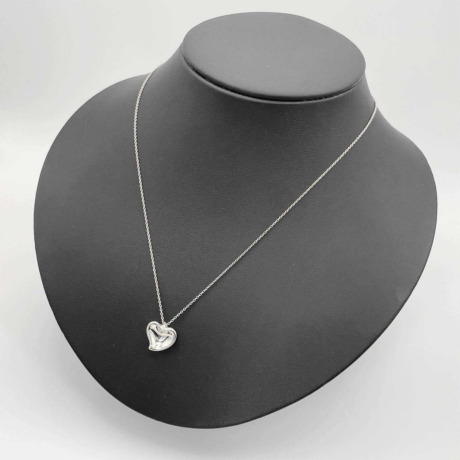 Tiffany&Co. ティファニー カーブドハート ネックレス SV925 新品仕上済