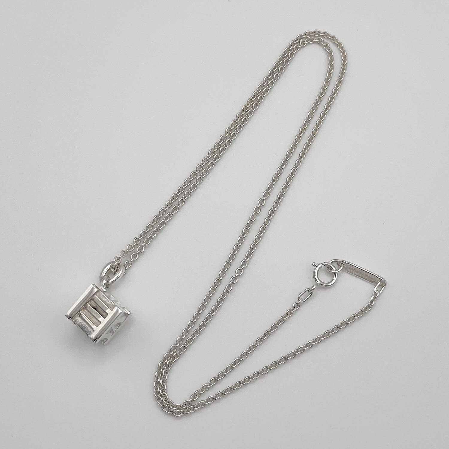 Tiffany&Co. ティファニー アトラス キューブ ネックレス SV925 5.1g 新品仕上済