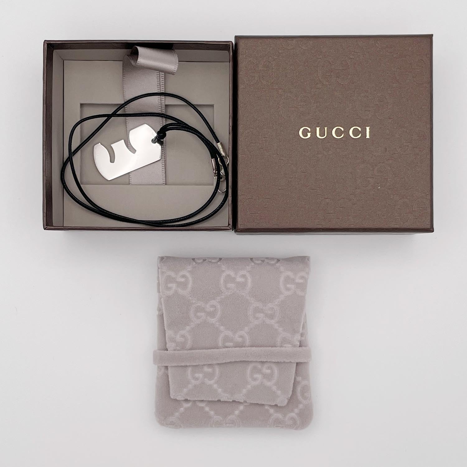 GUCCI グッチ 星座 ネックレス ドッグタグ SV925 シルバー 双子座 GEMINI