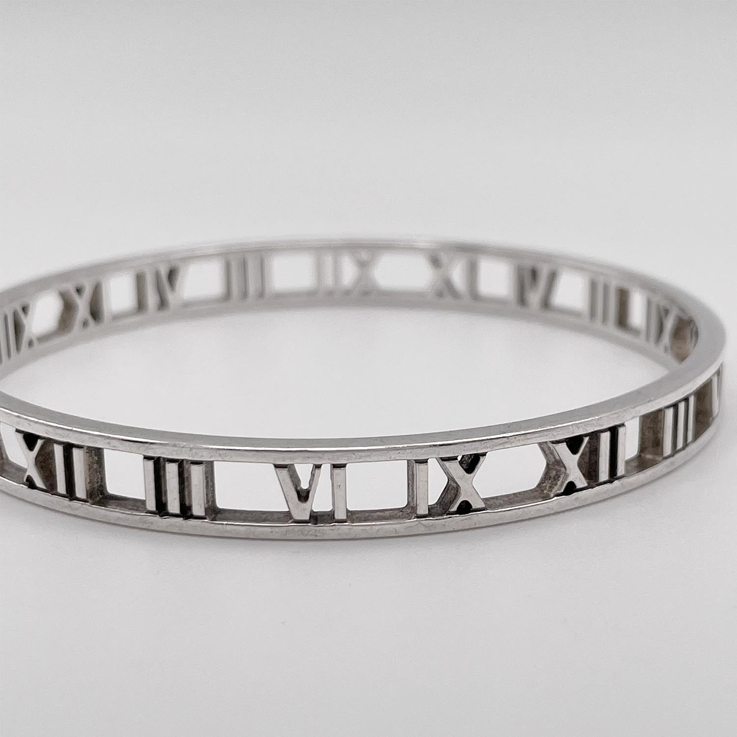 Tiffany&Co. ティファニー バングル 19cm オープン アトラス SV925 シルバー