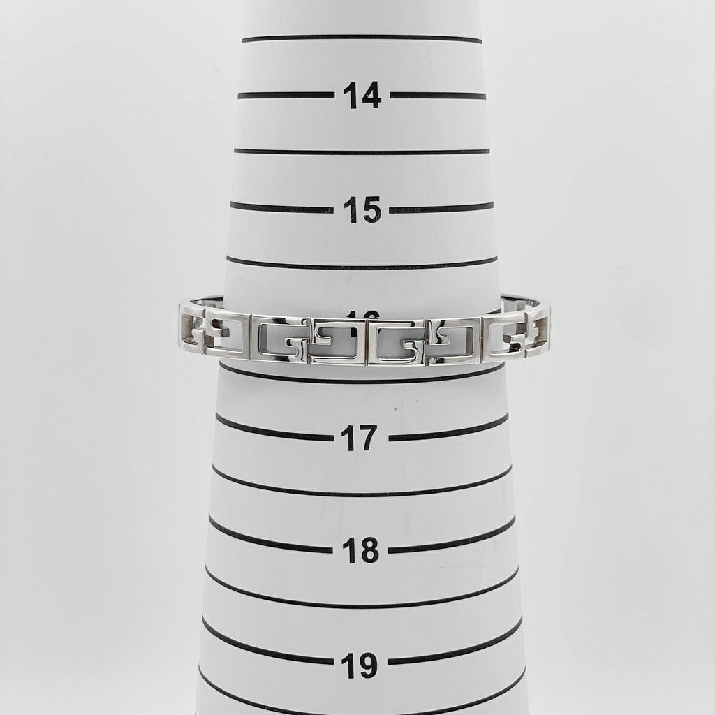 GUCCI グッチ 18.5cm カットアウトG バングル SV925 新品仕上済