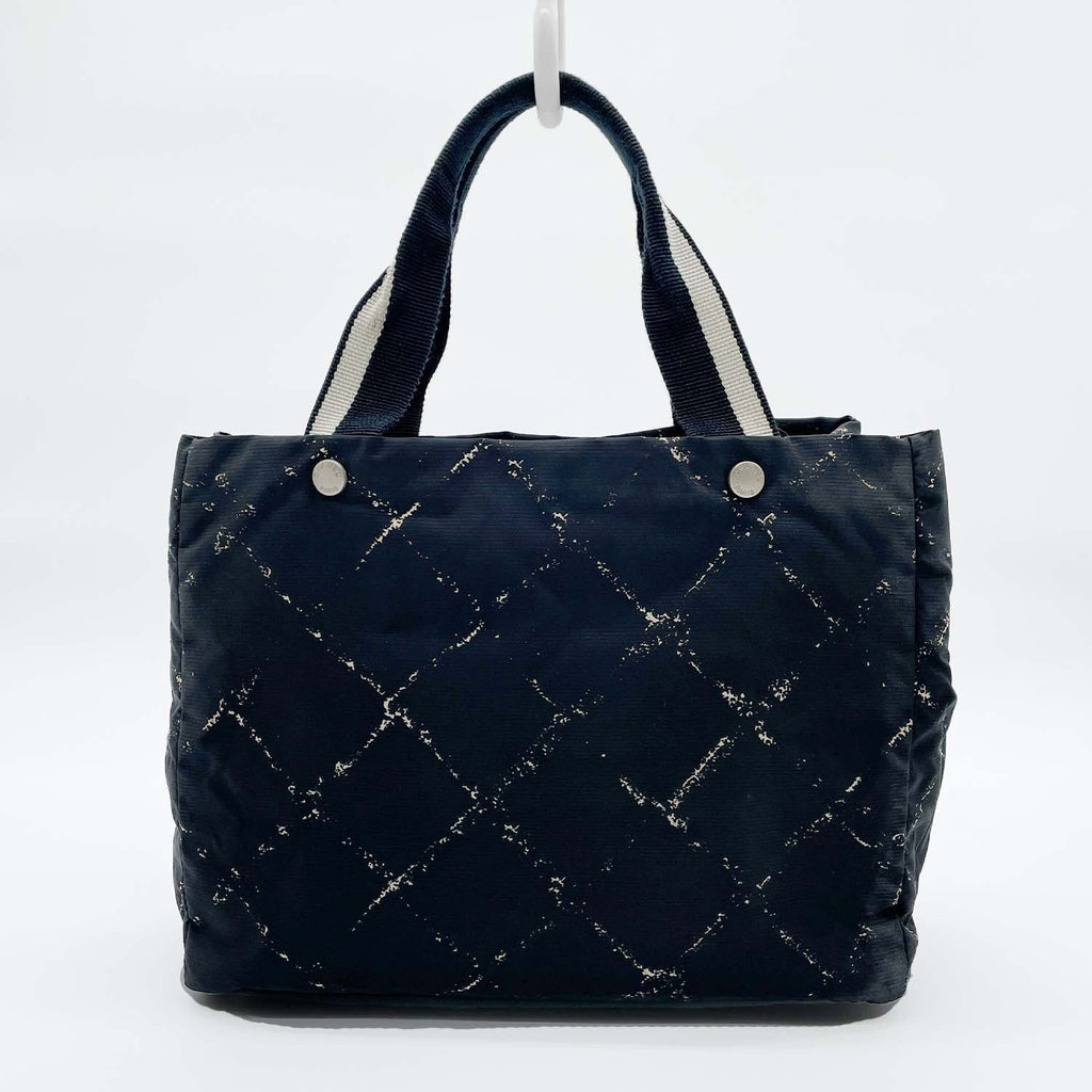 CHANEL シャネル 旧トラベルライン トートバッグ ブラック 袋・カード付