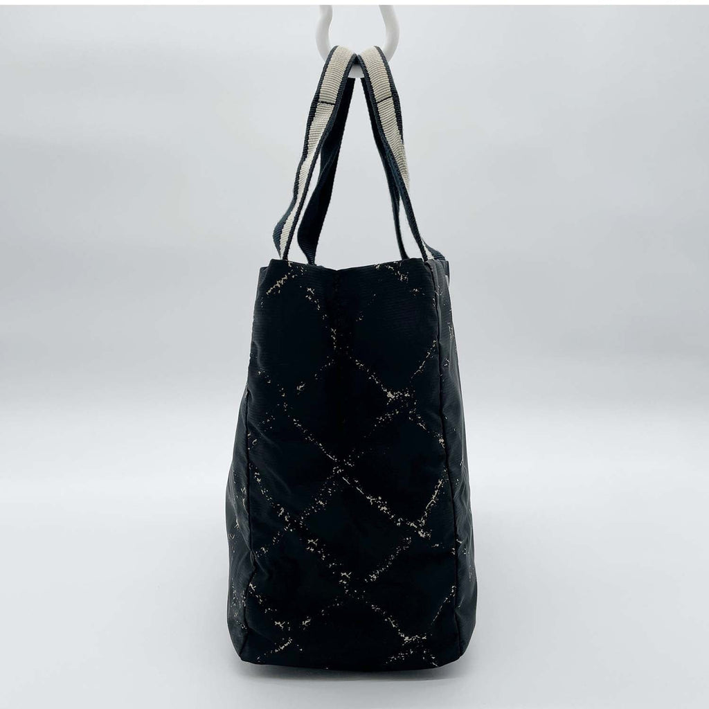 CHANEL シャネル 旧トラベルライン トートバッグ ブラック 袋・カード付