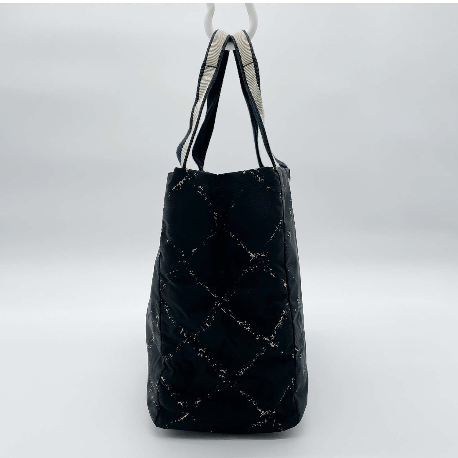 CHANEL シャネル 旧トラベルライン トートバッグ ブラック 袋・カード付