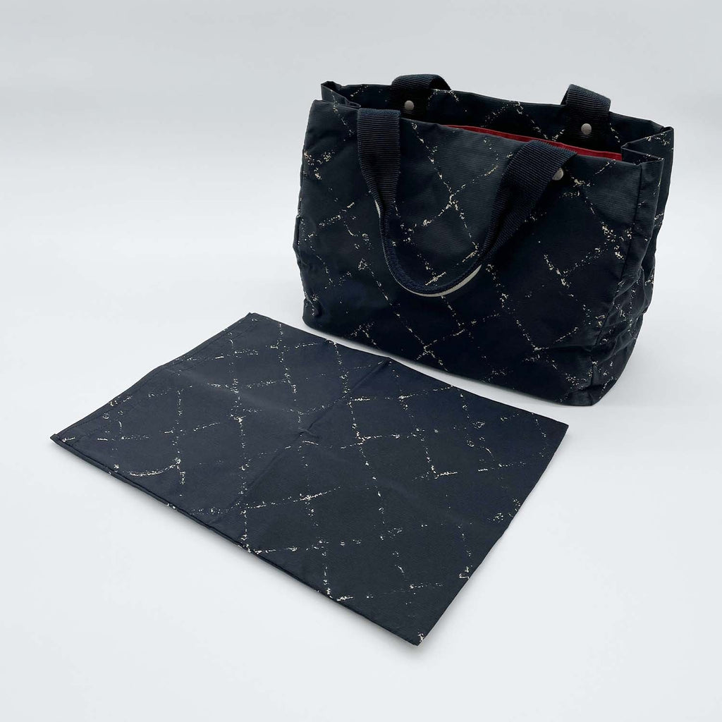 CHANEL シャネル 旧トラベルライン トートバッグ ブラック 袋・カード付