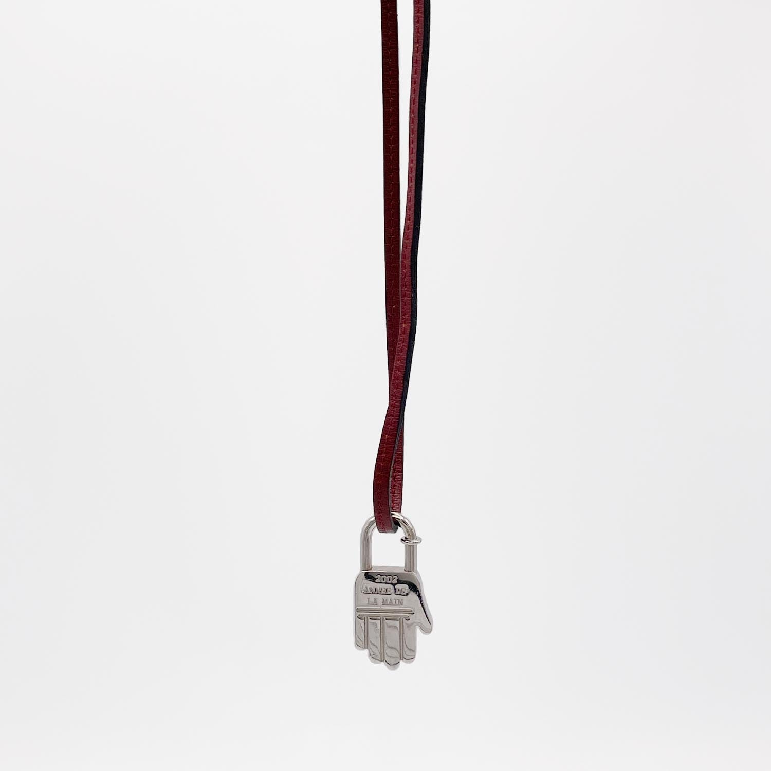 HERMES エルメス カデナ La Main ハンド チャーム ネックレス ラ二エール