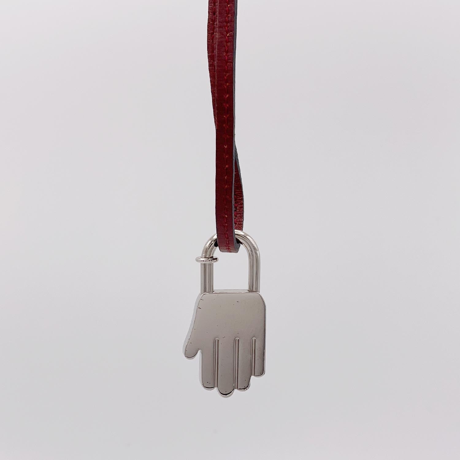 HERMES エルメス カデナ La Main ハンド チャーム ネックレス ラ二エール