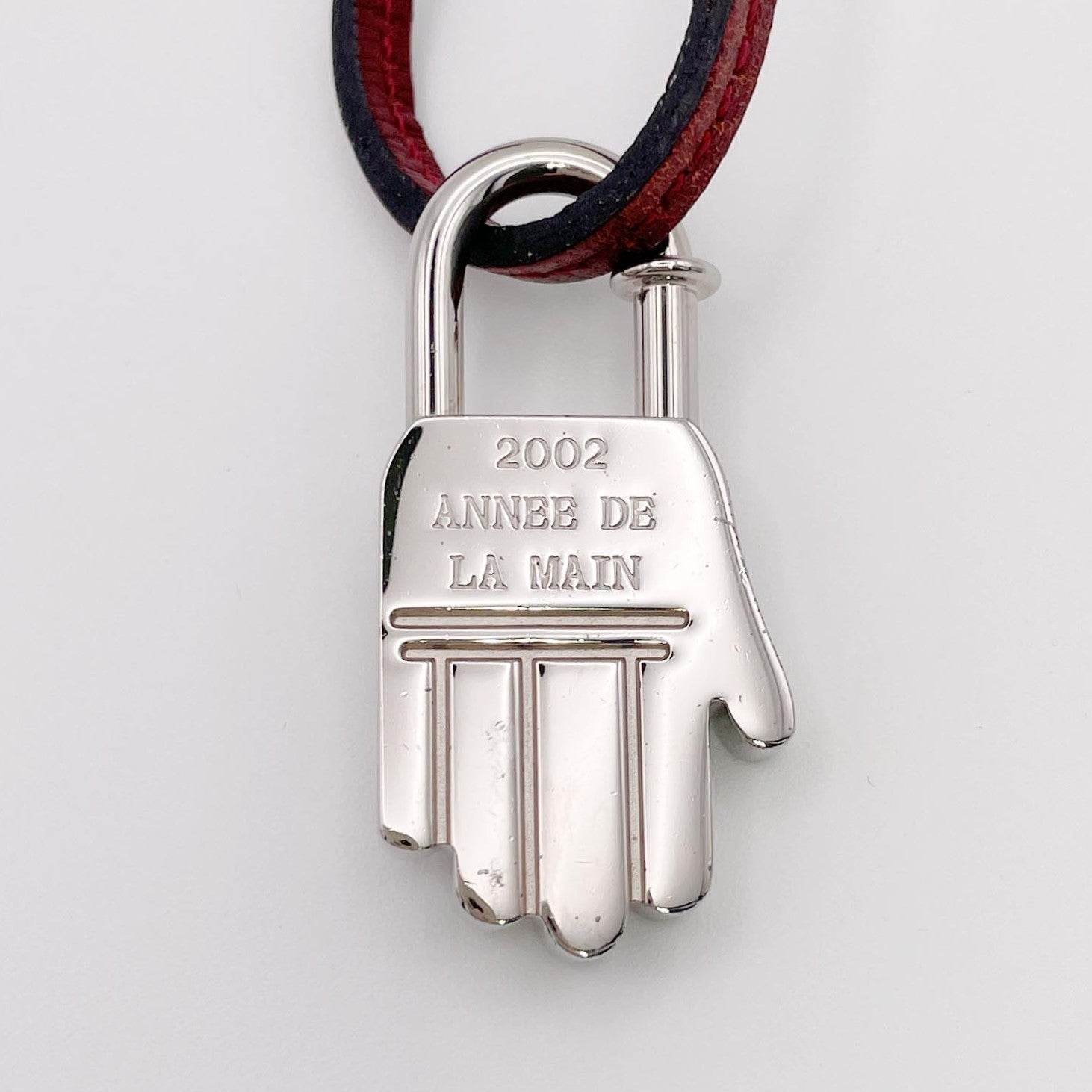 HERMES エルメス カデナ La Main ハンド チャーム ネックレス ラ二エール
