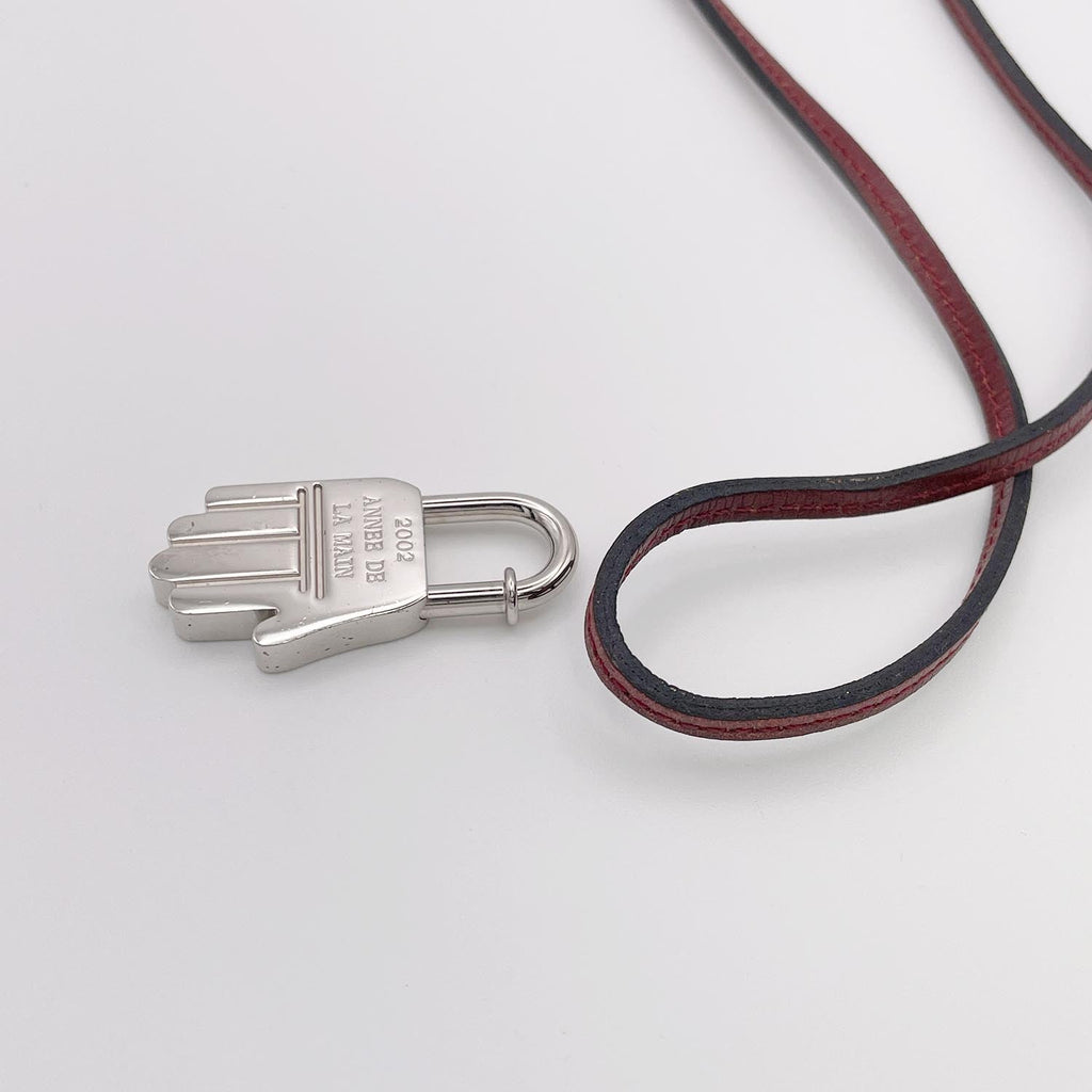 HERMES エルメス カデナ La Main ハンド チャーム ネックレス ラ二エール