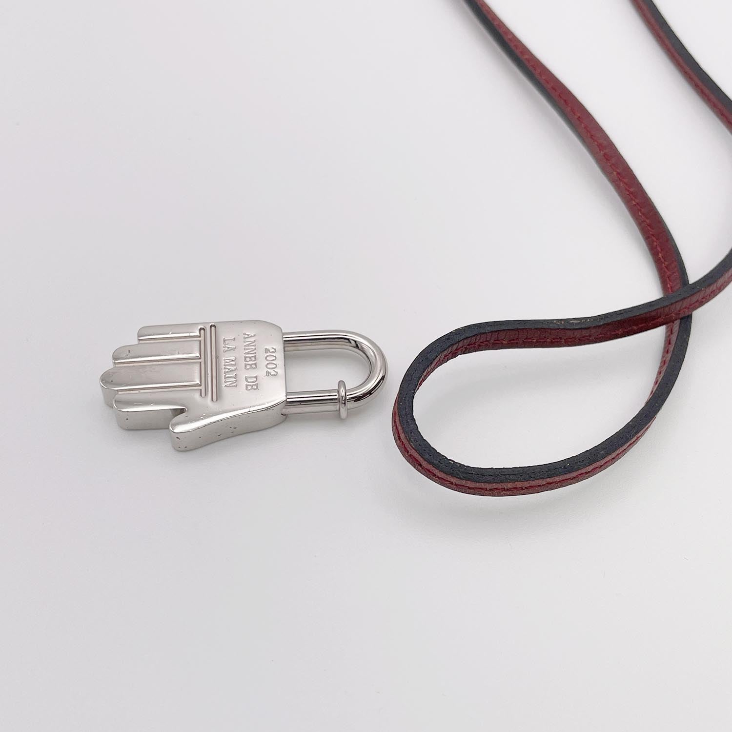 HERMES エルメス カデナ La Main ハンド チャーム ネックレス ラ二エール