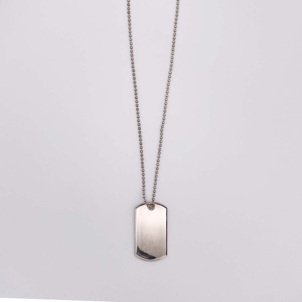 GUCCI グッチ 925 ドッグタグ チャーム/ネックレス 2点セット 53.51 ネックレス