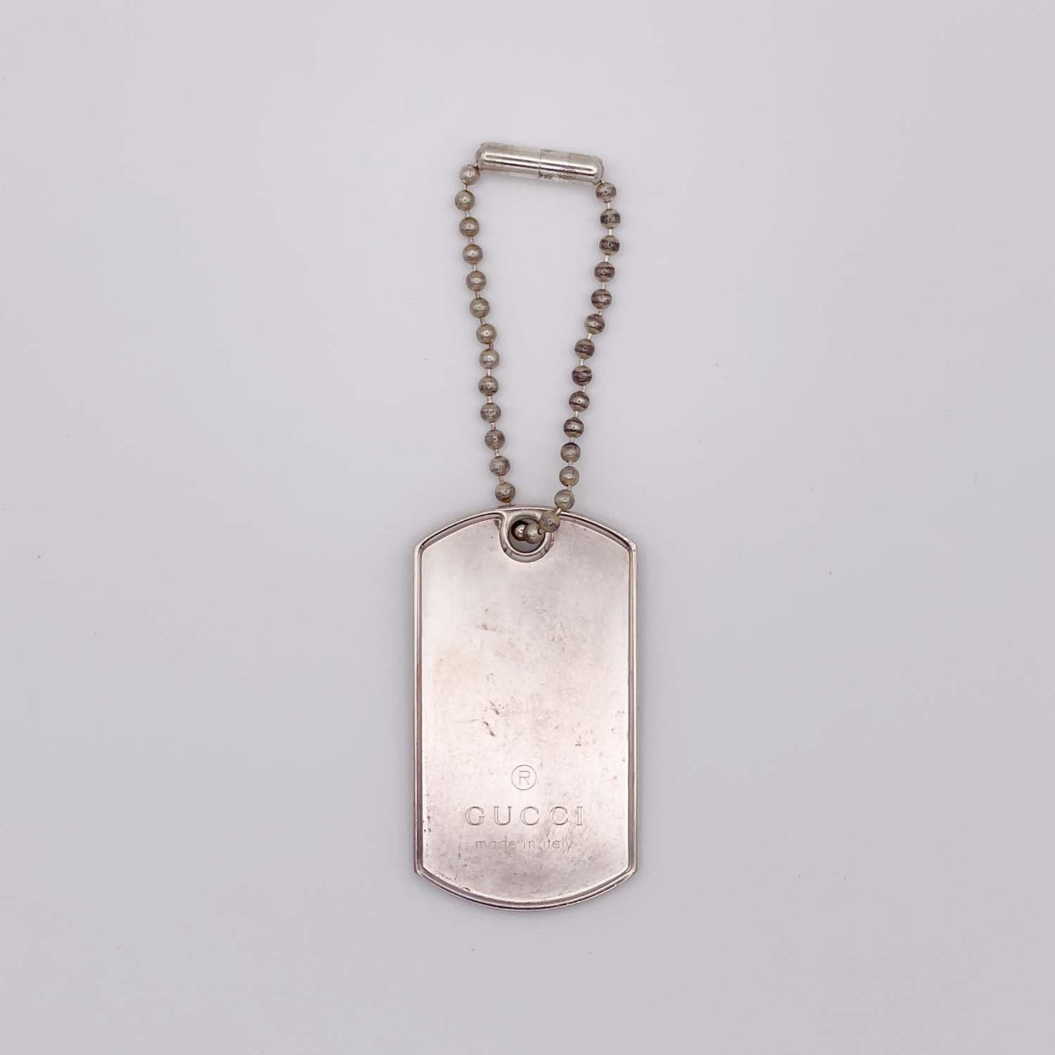 GUCCI グッチ 925 ドッグタグ チャーム/ネックレス 2点セット 53.51 ネックレス