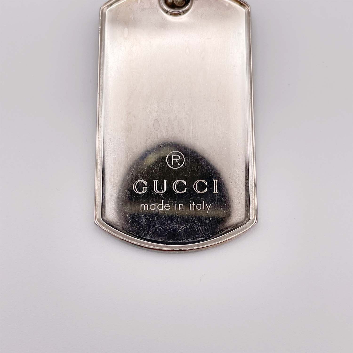 GUCCI グッチ 925 ドッグタグ チャーム/ネックレス 2点セット 53.51 ネックレス