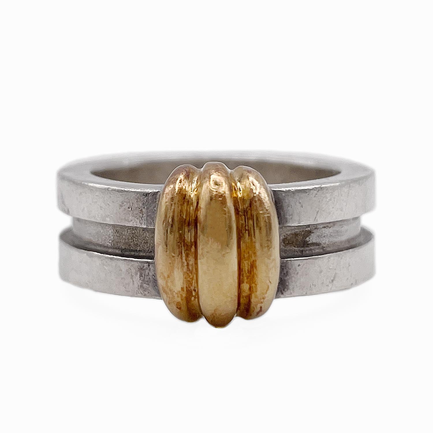 Tiffany&Co. ティファニー SV925×750YG リング 9.6g リング