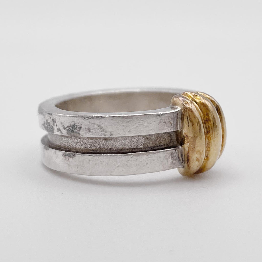 Tiffany&Co. ティファニー SV925×750YG リング 9.6g リング