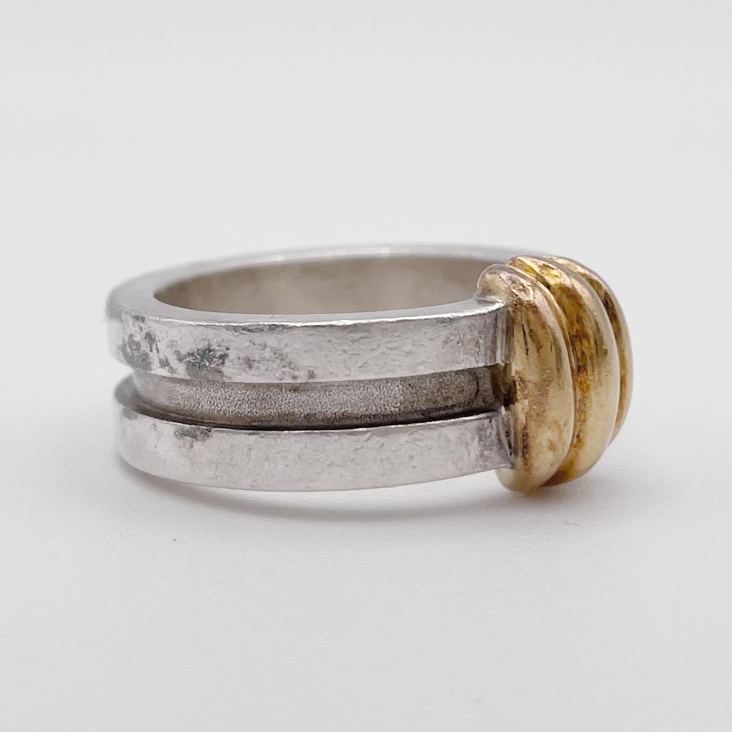 Tiffany&Co. ティファニー SV925×750YG リング 9.6g リング