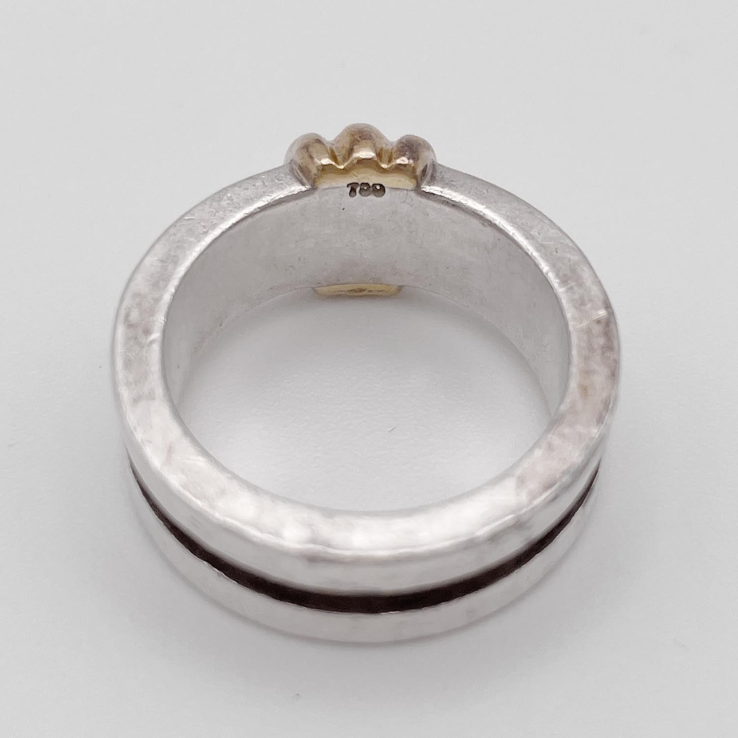 Tiffany&Co. ティファニー SV925×750YG リング 9.6g リング