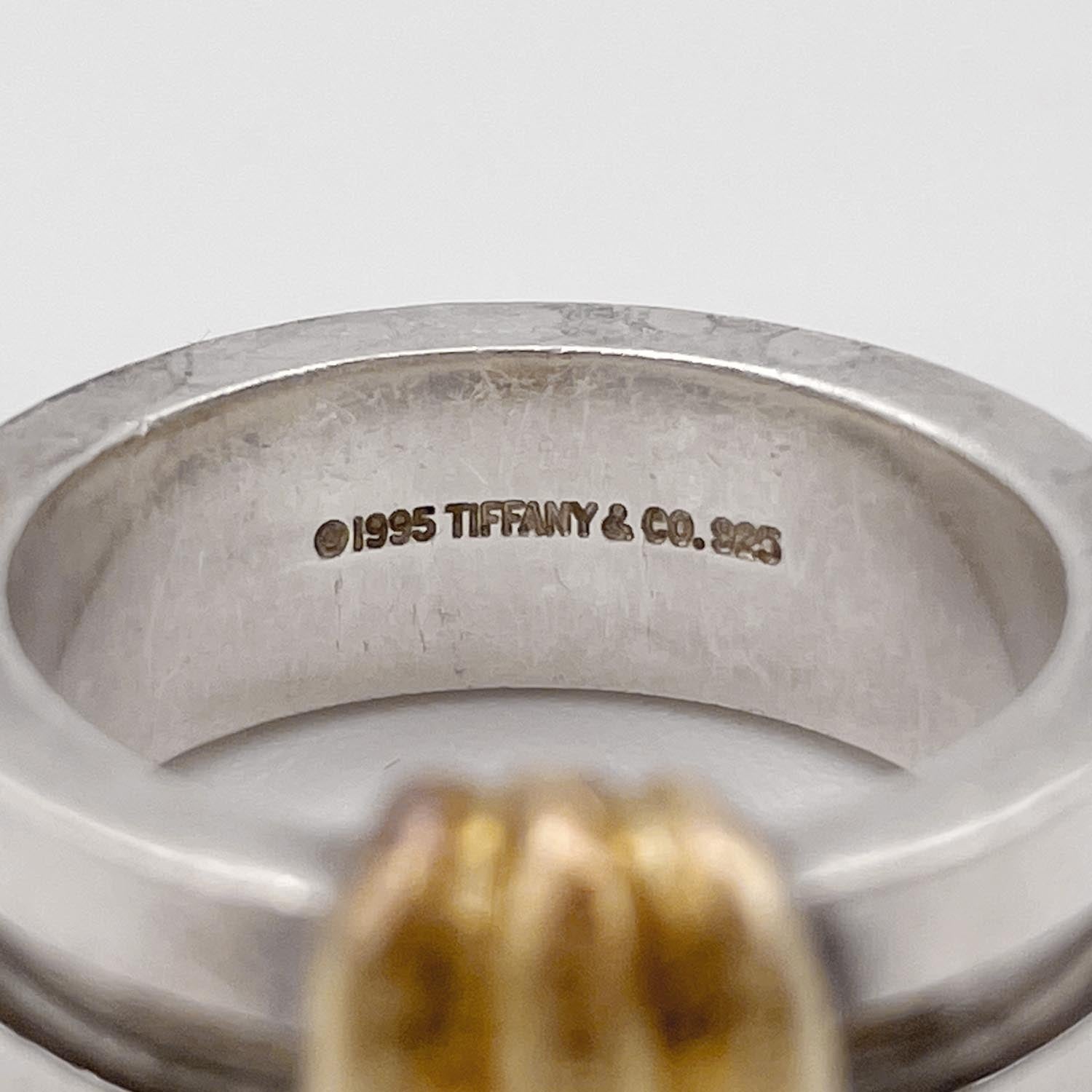 Tiffany&Co. ティファニー SV925×750YG リング 9.6g リング