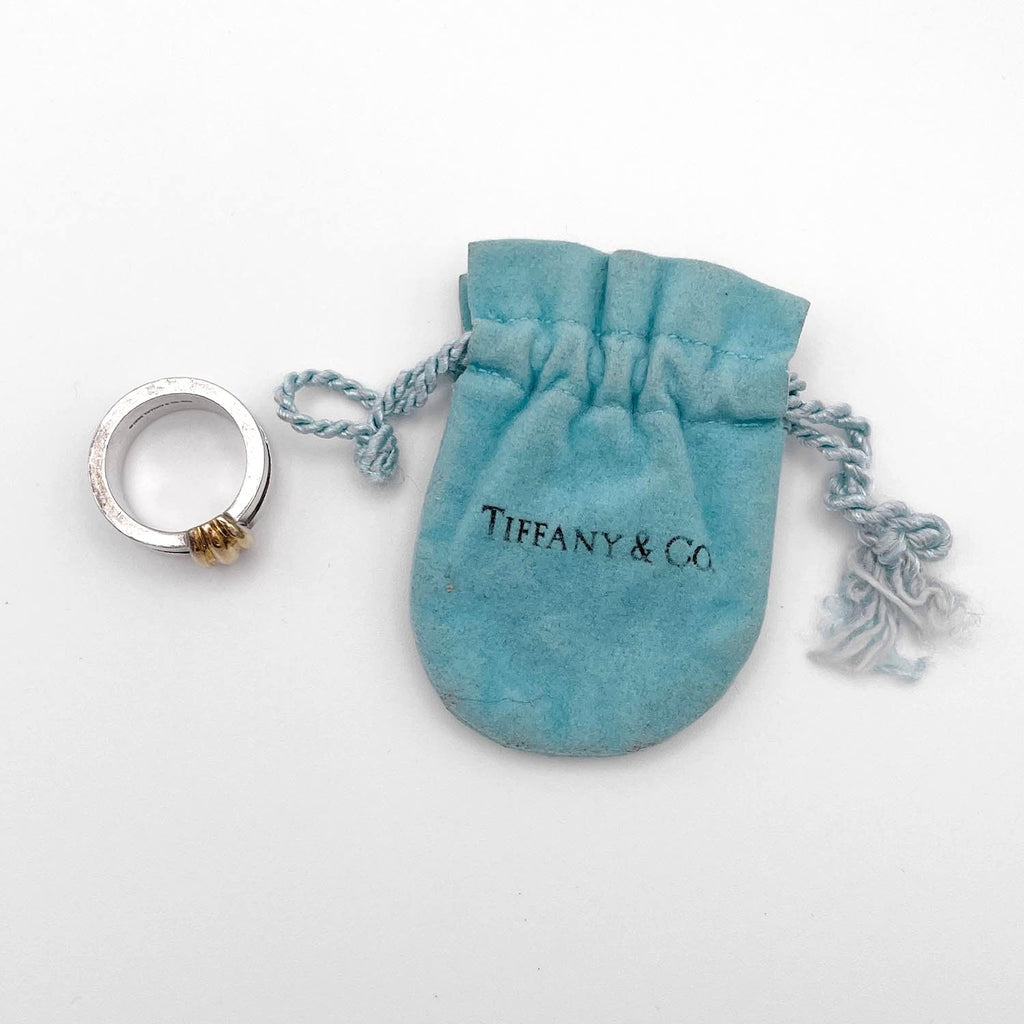 Tiffany&Co. ティファニー SV925×750YG リング 9.6g リング