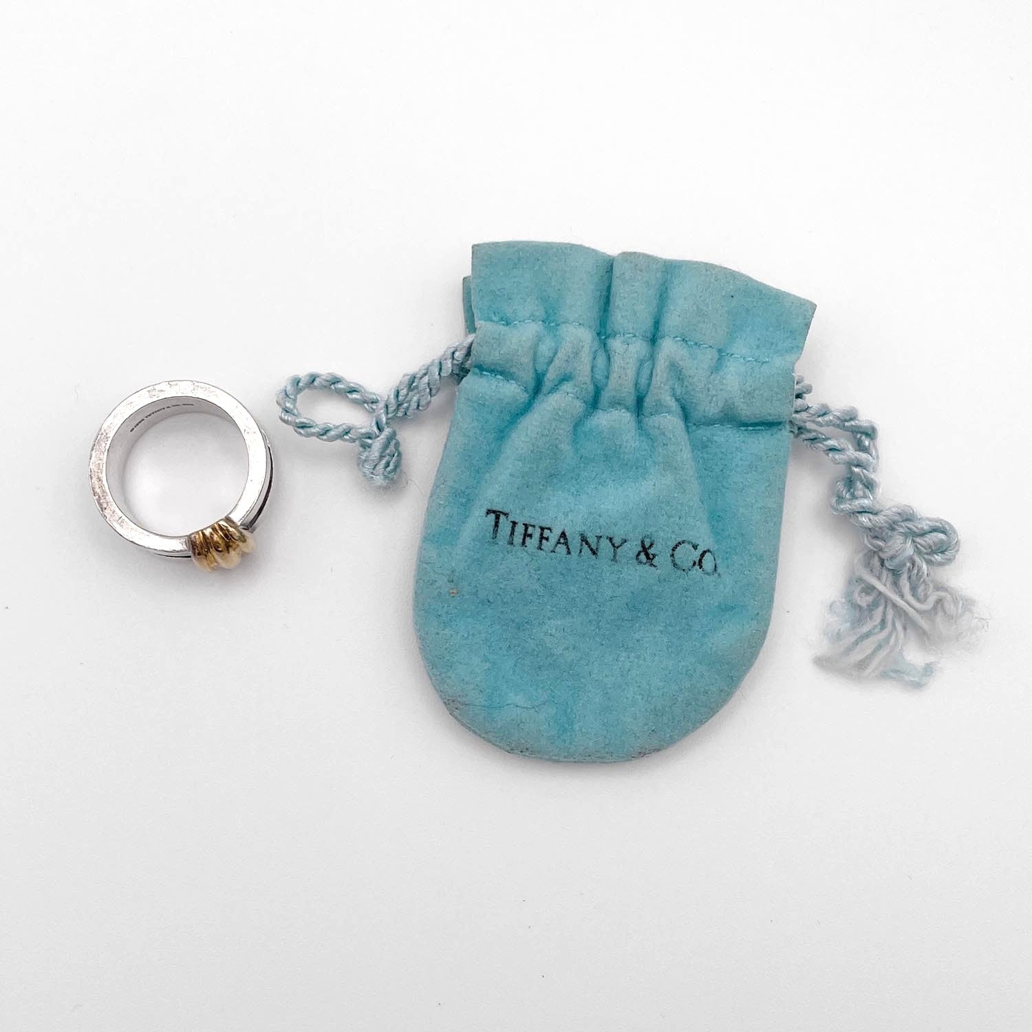 Tiffany&Co. ティファニー SV925×750YG リング 9.6g リング