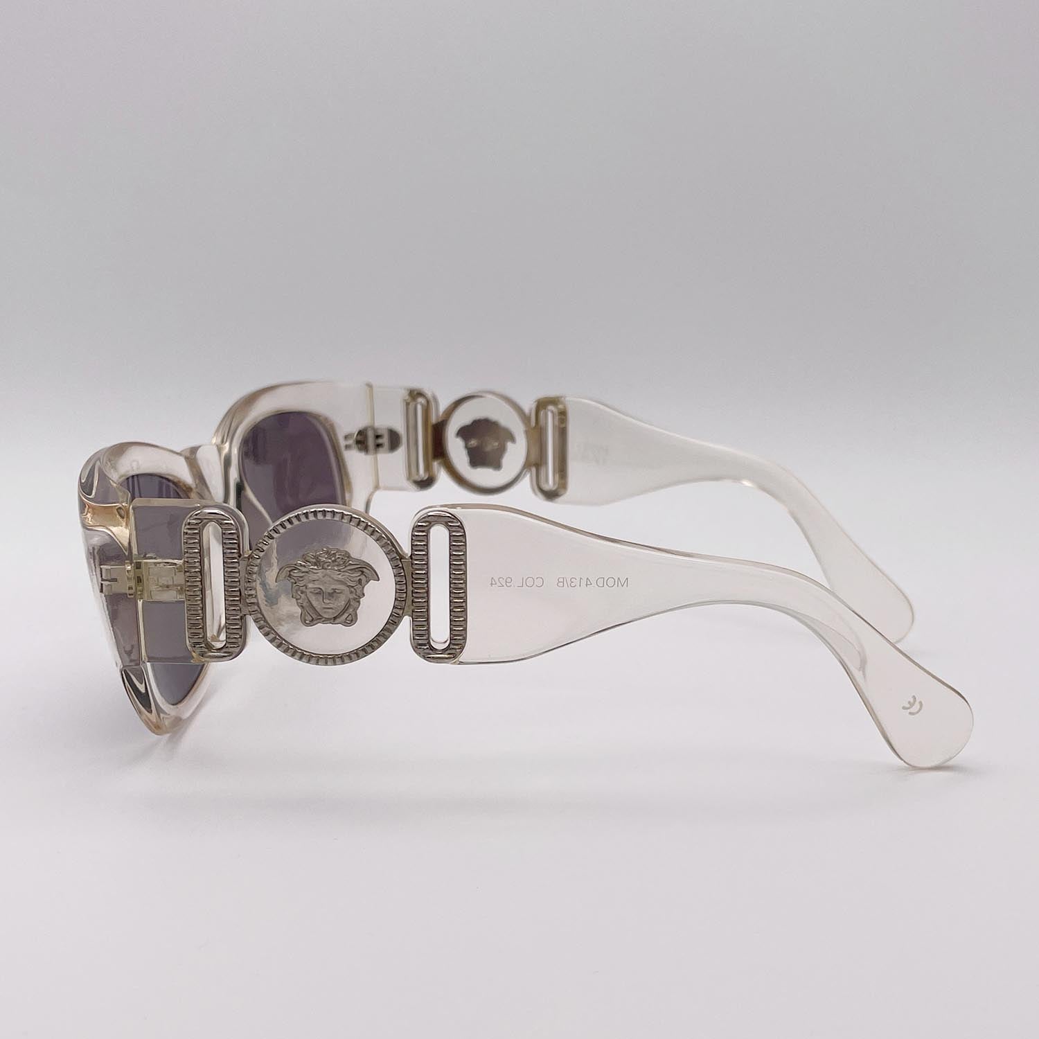 VERSACE ヴェルサーチェ MOD.413 メドゥーサ サングラス トランスペアレント クリア