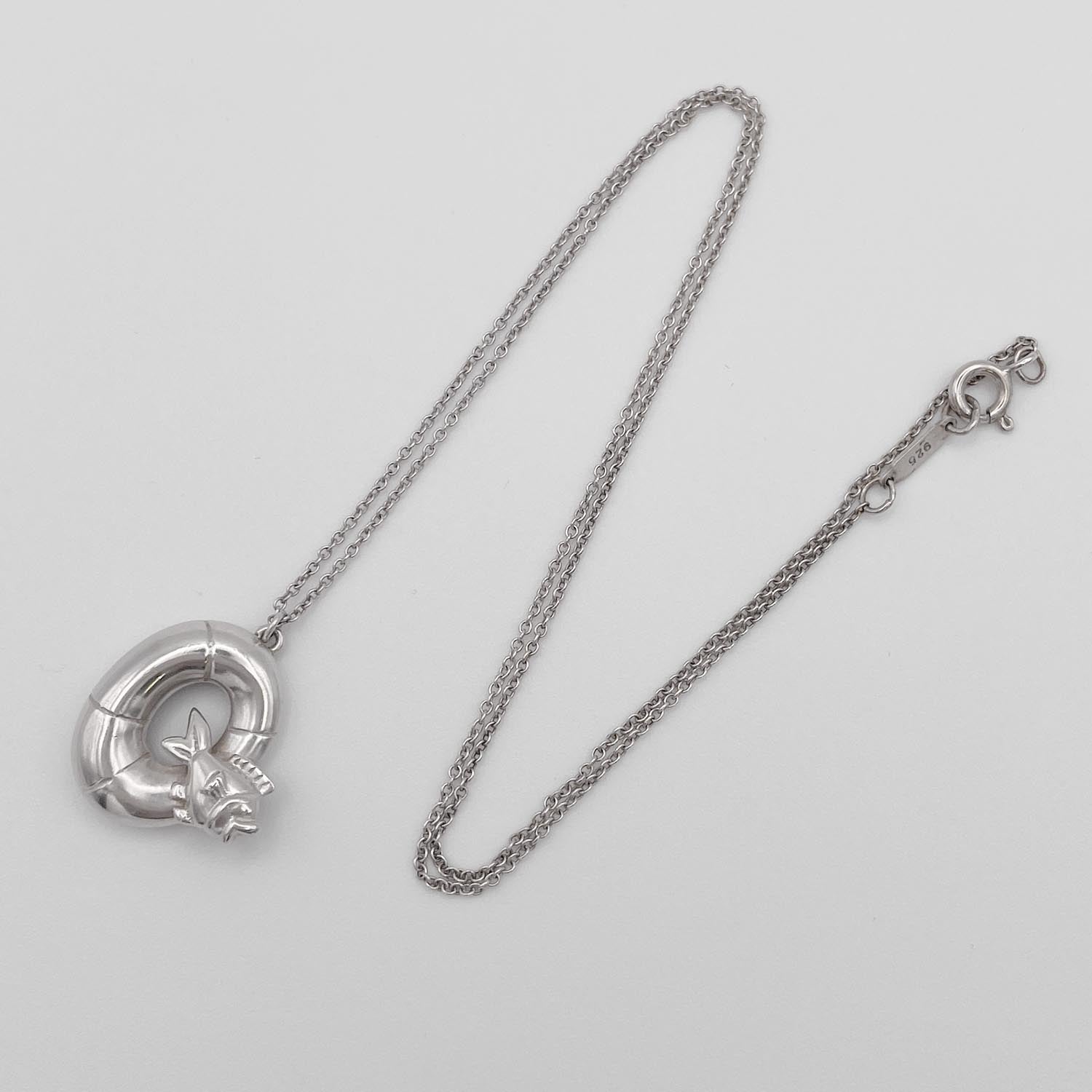 Tiffany&Co. ティファニー ネックレス SV925 お魚 浮き輪 ペンダント