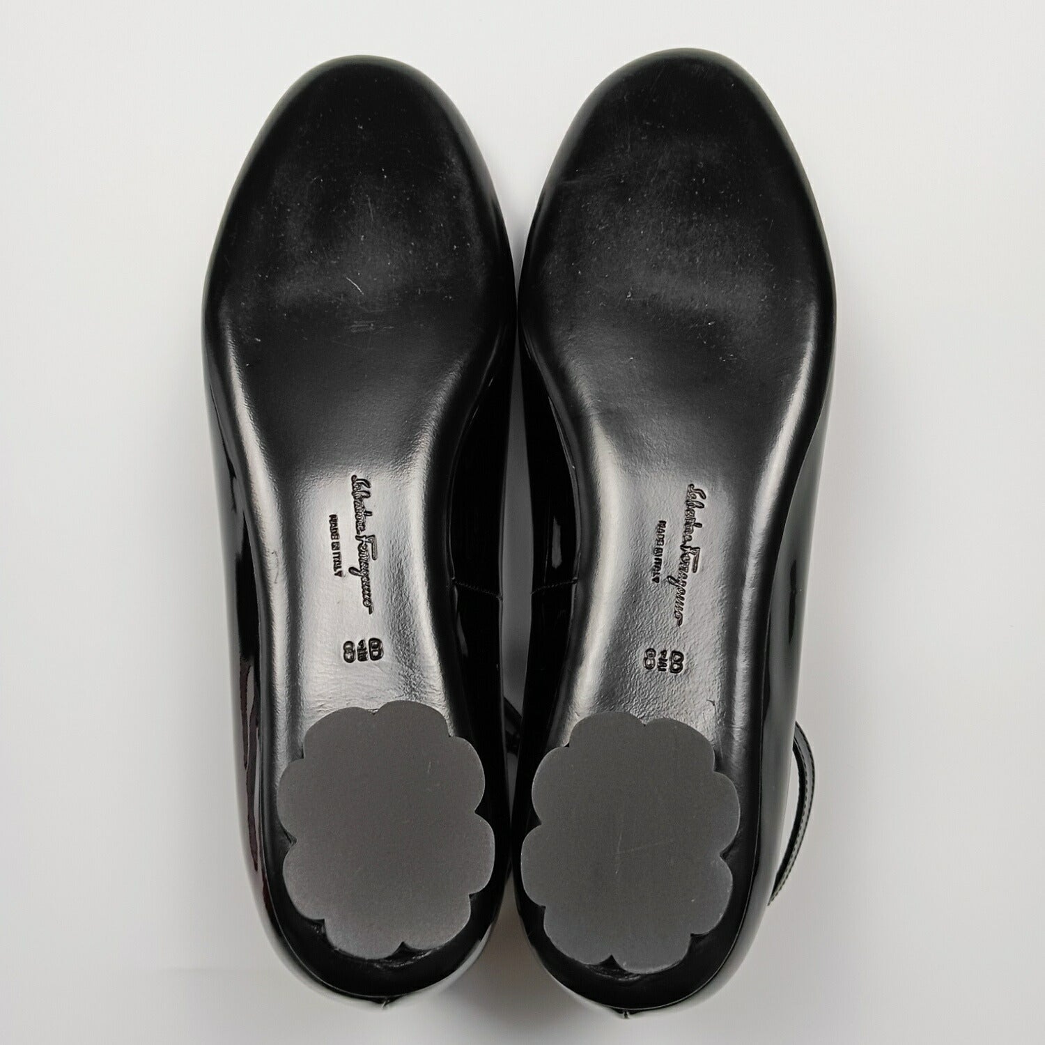 Salvatore Ferragamo フェラガモ アンクルストラップ バレエシューズ 8 2/1 D