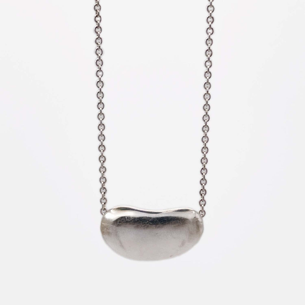 美品 Tiffany&Co. ティファニー ビーンズ 大きめ ネックレス 11g 925