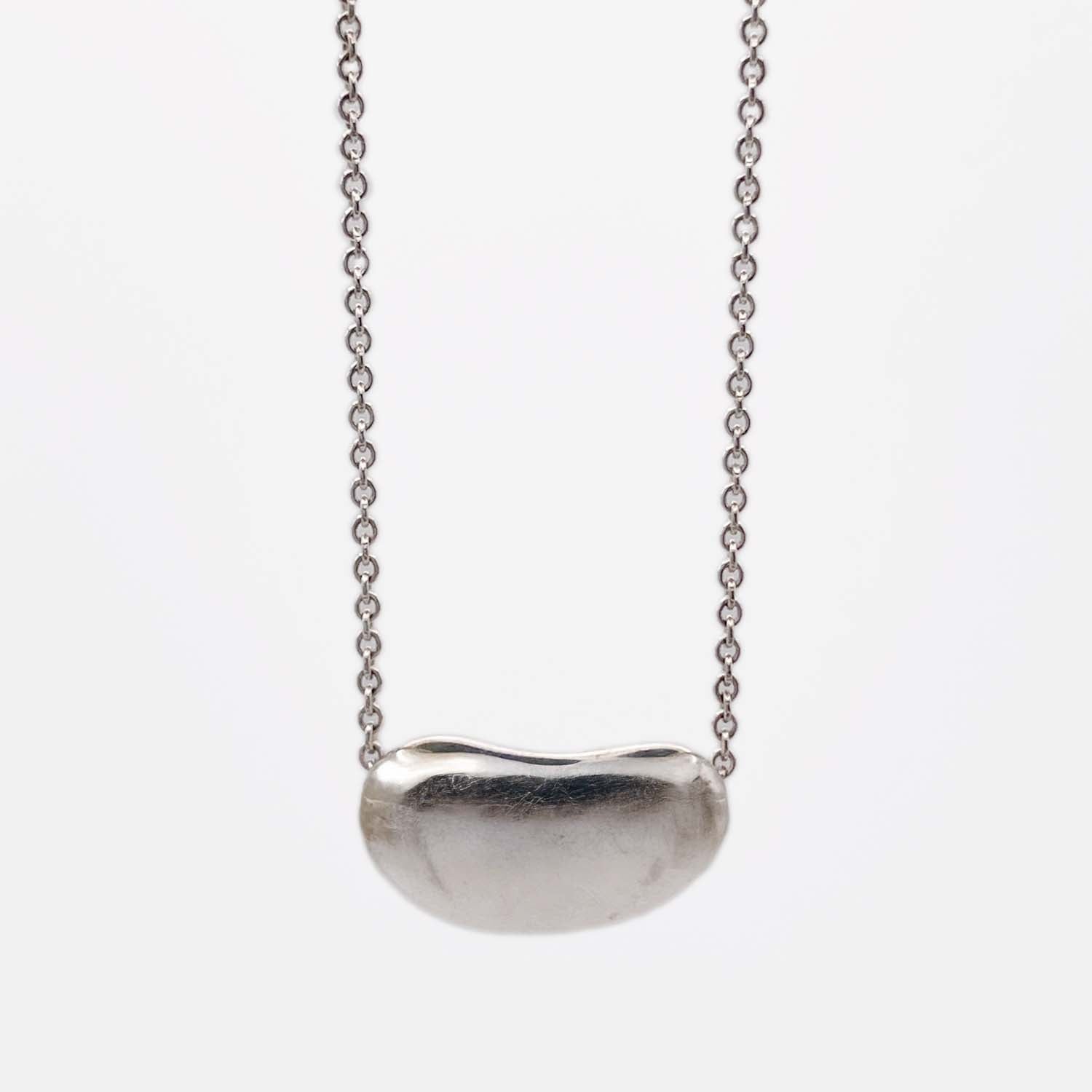 美品 Tiffany&Co. ティファニー ビーンズ 大きめ ネックレス 11g 925