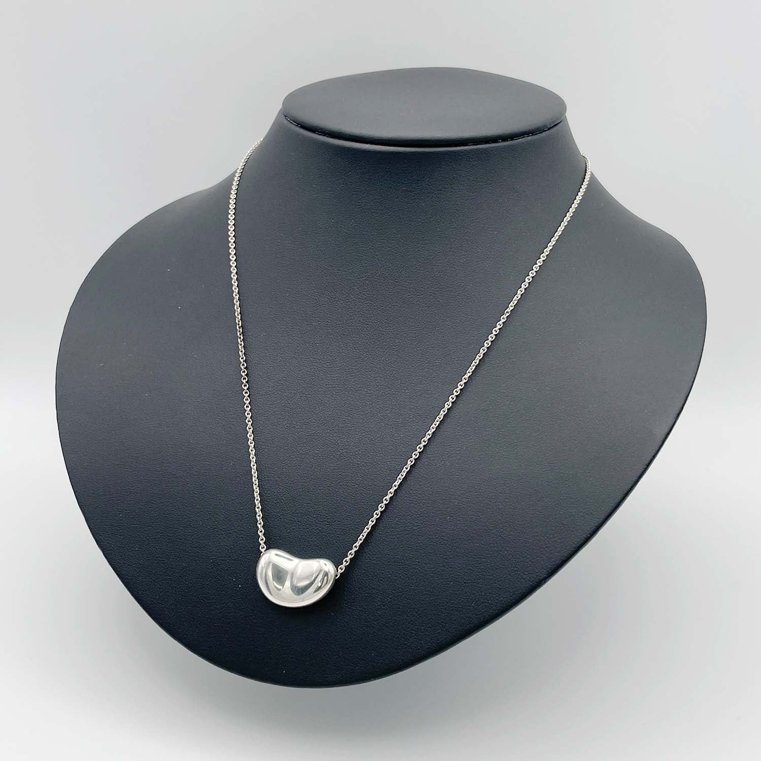 美品 Tiffany&Co. ティファニー ビーンズ 大きめ ネックレス 11g 925