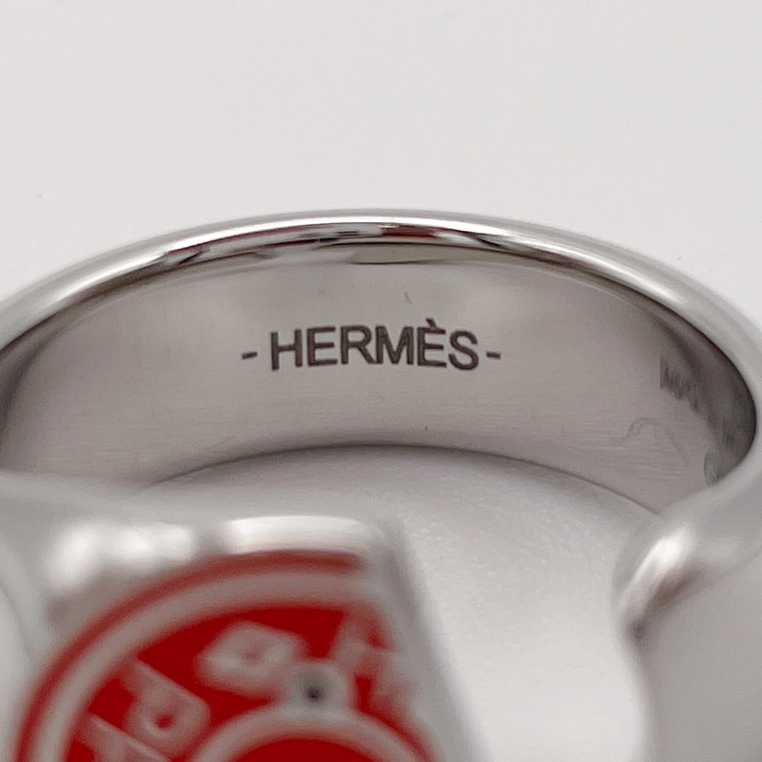 HERMES エルメス リング 15号 カルーゼル GD0224 リング 馬 クルードセル