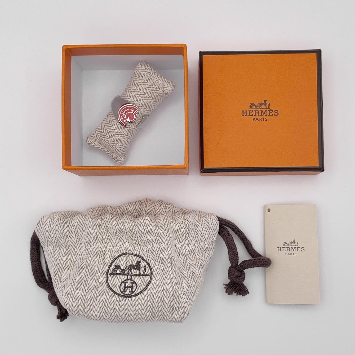 HERMES エルメス リング 15号 カルーゼル GD0224 リング 馬 クルードセル