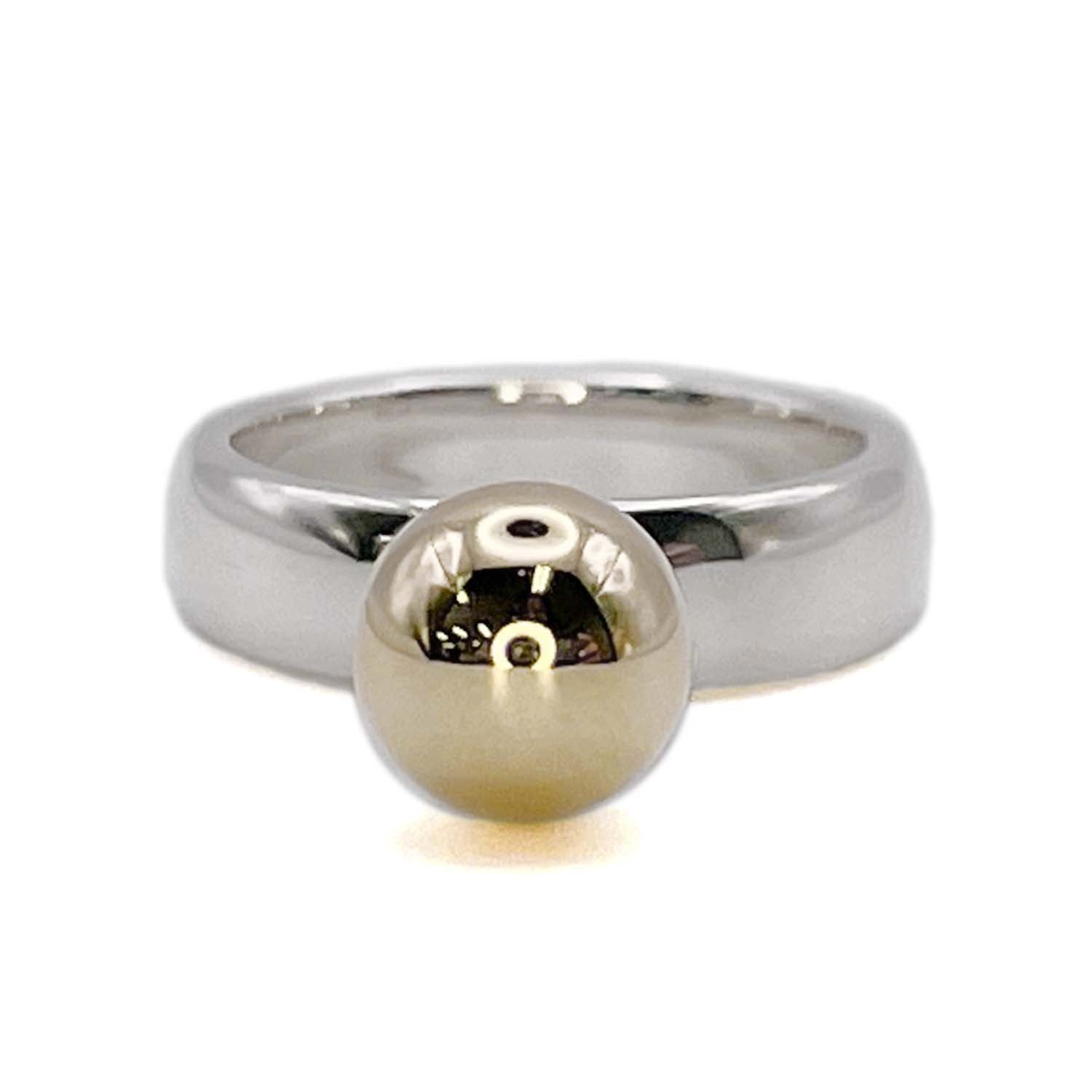 ★TIFFANY＆Co. ティファニー ボールダングル リング【約11.5号】★ Tiffany&Co. ティファニー 11.5号 ボールダングル リング 指輪 コンビ