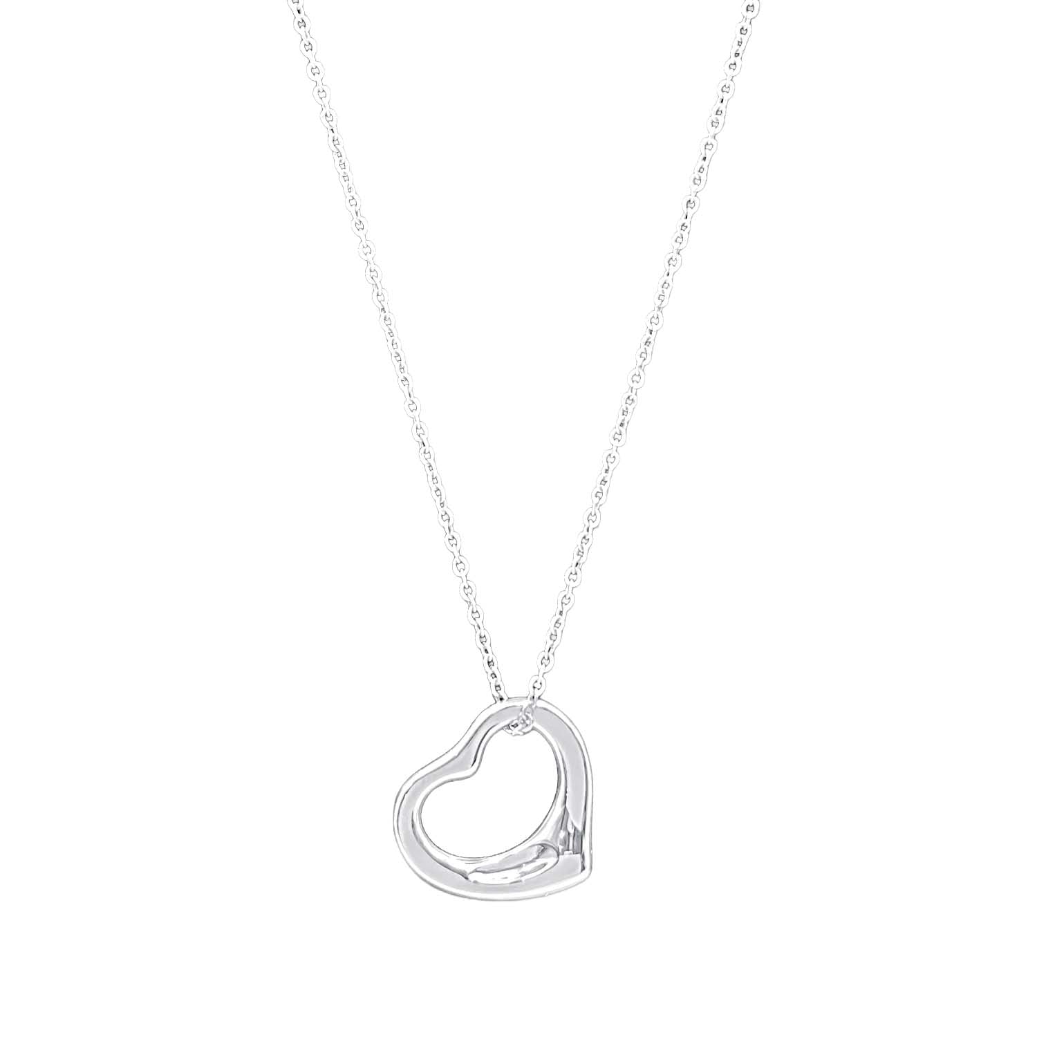 Tiffany&Co. ティファニー オープンハート 16MM ネックレス ペンダント エルサペレッティ SV925 新品仕上済 KA-014