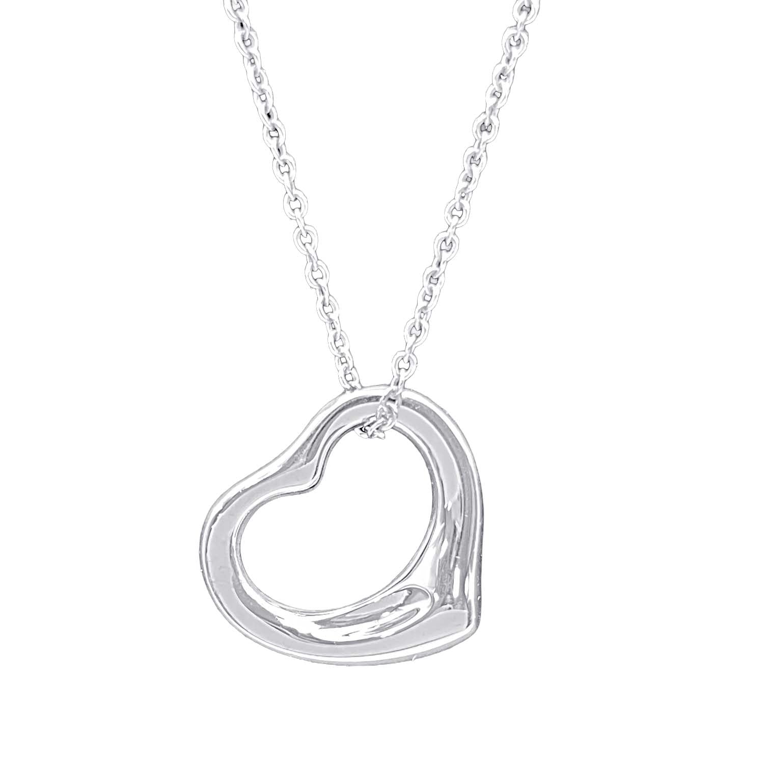 Tiffany&Co. ティファニー オープンハート 16MM ネックレス ペンダント エルサペレッティ SV925 新品仕上済 KA-014